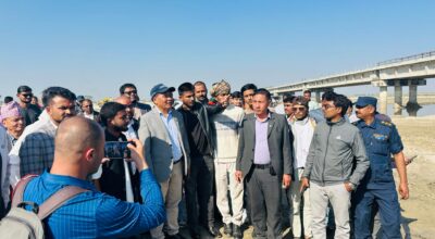 कमला पुल निर्माण तीव्र गतिमा अघि बढाउने मन्त्री घिसिङको प्रतिबद्धता