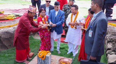 मीन गुरुङले दिएकाे जग्गा एमालेले नलिने