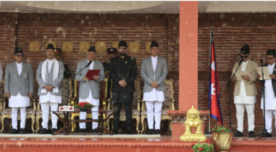 नवनियुक्त मन्त्री गुरुङ र पुनले लिए सपथ
